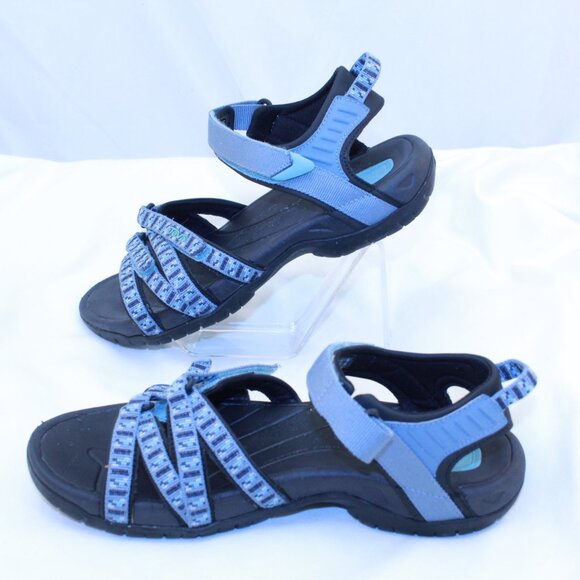 Teva SZ 9 Blue Mirage TIRRA Adjustable Strap Outdoor Hiking Water Sports Sandals - Picture 4 of 12